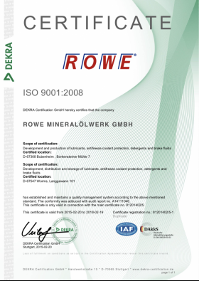 Certificate ISO-9001